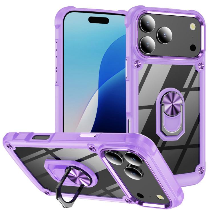 TPU + PC 鏡頭保護手機殼附指環支架，適用於 iPhone 17e / 16e、iPhone 17 Pro Max、iPhone 17、iPhone Air、iPhone 16 Pro Max、iPhone 16 Pro、iPhone 16 Plus、iPhone 16、iPhone 15 Pro Max