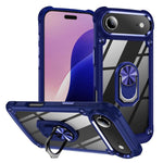 TPU + PC 鏡頭保護手機殼附指環支架，適用於 iPhone 17e / 16e、iPhone 17 Pro Max、iPhone 17、iPhone Air、iPhone 16 Pro Max、iPhone 16 Pro、iPhone 16 Plus、iPhone 16、iPhone 15 Pro Max