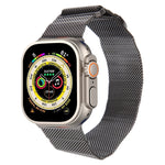 米蘭尼斯金屬磁吸錶帶，適用於 Apple Watch SE 2023 40mm，Apple Watch Ultra 2 49mm，Apple Watch 8 45mm