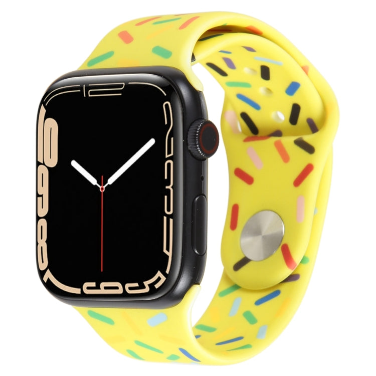 彩虹雨滴矽膠錶帶，適用Apple Watch 5 44mm，Apple Watch 5 40mm，Apple Watch 4 44mm，Apple Watch 4 40mm