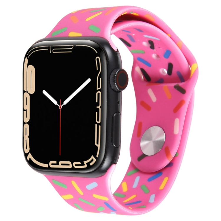 彩虹雨滴矽膠錶帶，適用Apple Watch 3 38mm，Apple Watch 3 42mm，Apple Watch 2 42mm，Apple Watch 2 38mm