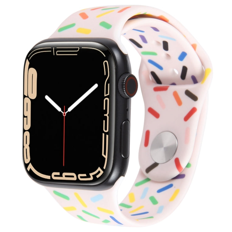 彩虹雨滴矽膠錶帶，適用Apple Watch 3 38mm，Apple Watch 3 42mm，Apple Watch 2 42mm，Apple Watch 2 38mm