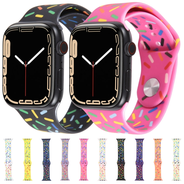 彩虹雨滴矽膠錶帶，適用Apple Watch 3 38mm，Apple Watch 3 42mm，Apple Watch 2 42mm，Apple Watch 2 38mm