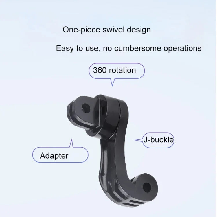 360 Rotation J-Hook Buckle Mount Adapter