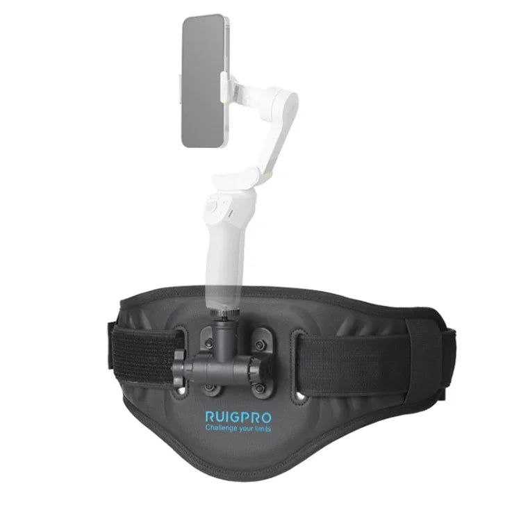 RUIGPRO 腰帶安裝帶，適用於手機雲台穩定器，帶運動相機轉接座，帶手機夾，帶手機夾及自拍棒，帶轉接座及自拍棒