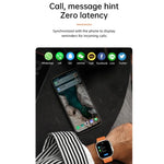 WS-E9 Ultra 2.2 inch IP67 Waterproof Metal Buckle Ocean Silicone Band Smart Watch, Support Heart Rate / NFC, Metal Buckle Ocean Silicone Band (Orange), Metal Buckle Ocean Silicone Band (Blue), Metal Buckle Ocean Silicone Band (Silver)