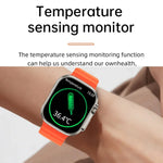 WS-E9 Ultra 2.2 inch IP67 Waterproof Metal Buckle Ocean Silicone Band Smart Watch, Support Heart Rate / NFC, Metal Buckle Ocean Silicone Band (Orange), Metal Buckle Ocean Silicone Band (Blue), Metal Buckle Ocean Silicone Band (Silver)