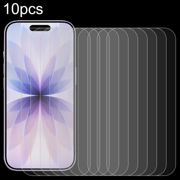 10片裝0.26mm 9H 2.5D高鋁鋼化玻璃膜，適用於iPhone 17 Pro Max、iPhone 17 Pro / 17、iPhone Air、iPhone 16 Pro Max、iPhone 16 Pro、iPhone 16 Plus、iPhone 16、iPhone 15 Plus / 15 Pro Max、iPhone 15 / 15 Pro