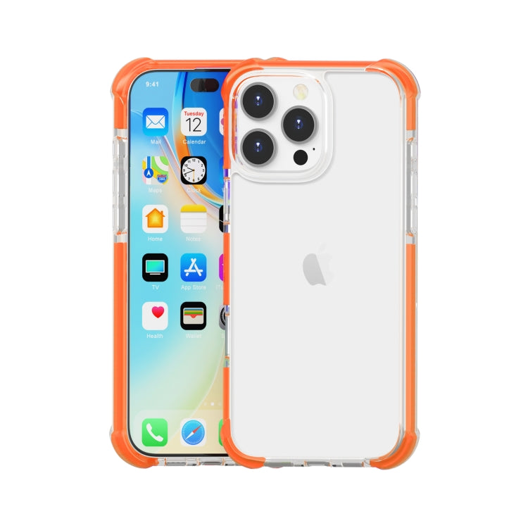 四角防震 TPU 混合壓克力手機殼，適用於 iPhone 16 Pro Max、iPhone 16 Pro、iPhone 16 Plus、iPhone 16