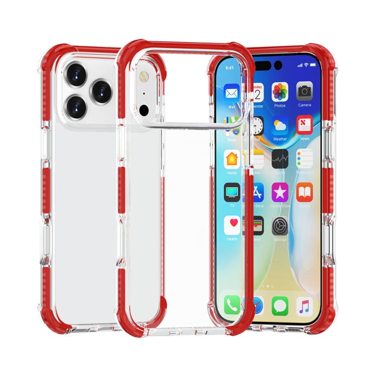 四角防震 TPU 混合壓克力手機殼，適用於 iPhone 17 Pro Max、iPhone 17 Pro、iPhone 17、iPhone Air