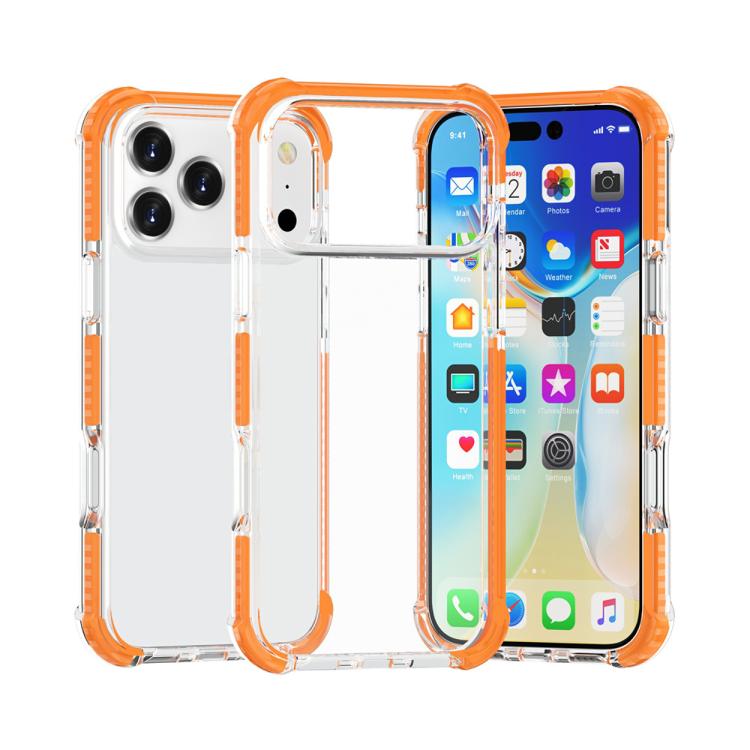 四角防震 TPU 混合壓克力手機殼，適用於 iPhone 17 Pro Max、iPhone 17 Pro、iPhone 17、iPhone Air