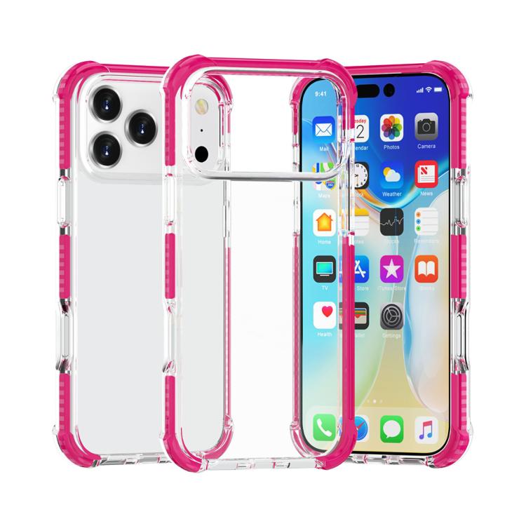 四角防震 TPU 混合壓克力手機殼，適用於 iPhone 17 Pro Max、iPhone 17 Pro、iPhone 17、iPhone Air