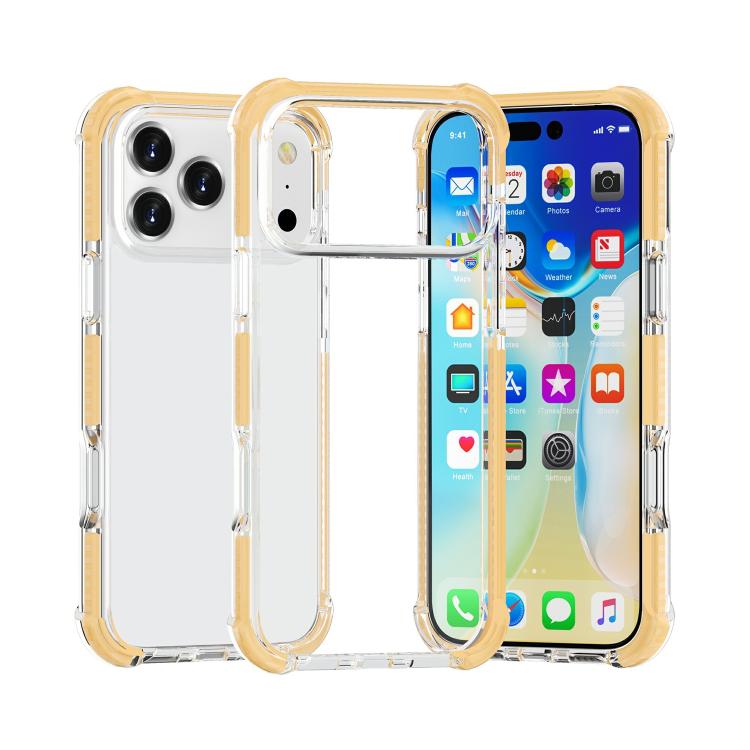 四角防震 TPU 混合壓克力手機殼，適用於 iPhone 17 Pro Max、iPhone 17 Pro、iPhone 17、iPhone Air