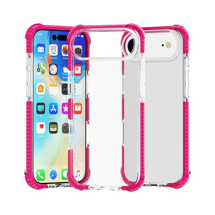 四角防震 TPU 混合壓克力手機殼，適用於 iPhone 17 Pro Max、iPhone 17 Pro、iPhone 17、iPhone Air