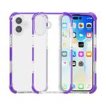 四角防震 TPU 混合壓克力手機殼，適用於 iPhone 17 Pro Max、iPhone 17 Pro、iPhone 17、iPhone Air