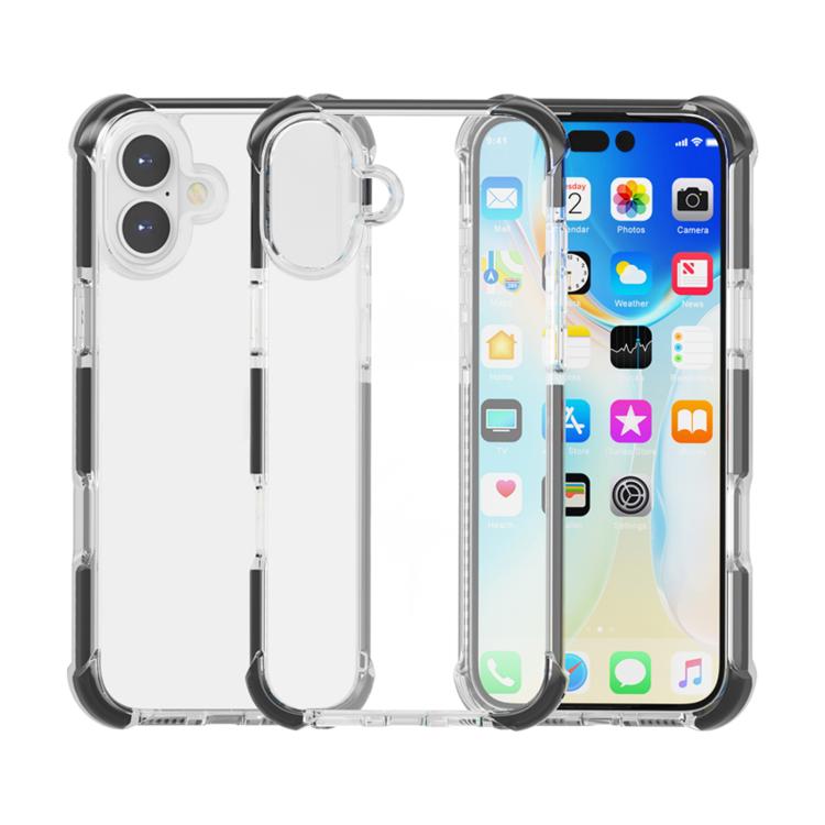 四角防震 TPU 混合壓克力手機殼，適用於 iPhone 17 Pro Max、iPhone 17 Pro、iPhone 17、iPhone Air