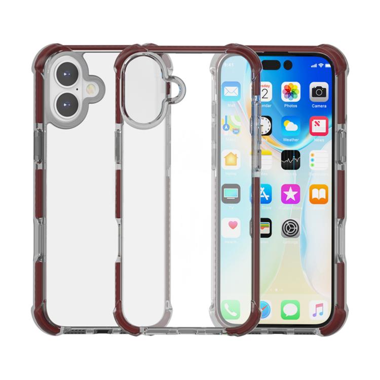 四角防震 TPU 混合壓克力手機殼，適用於 iPhone 17 Pro Max、iPhone 17 Pro、iPhone 17、iPhone Air