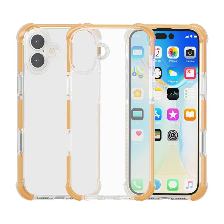 四角防震 TPU 混合壓克力手機殼，適用於 iPhone 17 Pro Max、iPhone 17 Pro、iPhone 17、iPhone Air