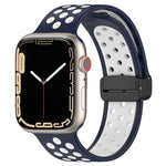 磁扣矽膠錶帶，適用於 Apple Watch 6 44mm，適用於 Apple Watch 5 44mm，適用於 Apple Watch 5 40mm