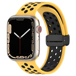 磁扣矽膠錶帶，適用於 Apple Watch 3 42mm，適用於 Apple Watch 2 42mm，適用於 Apple Watch 2 38mm