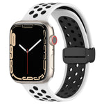 磁扣矽膠錶帶，適用於 Apple Watch 42mm，適用於 Apple Watch 38mm