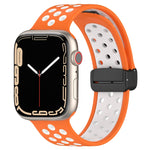 磁扣矽膠錶帶，適用於 Apple Watch 42mm，適用於 Apple Watch 38mm