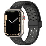 磁扣矽膠錶帶，適用於 Apple Watch 42mm，適用於 Apple Watch 38mm