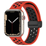 磁扣矽膠錶帶，適用於 Apple Watch 42mm，適用於 Apple Watch 38mm