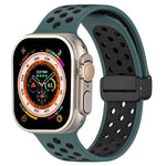 磁扣矽膠錶帶，適用於 Apple Watch Ultra 49mm，適用於 Apple Watch SE 2023 44mm，適用於 Apple Watch SE 2023 40mm