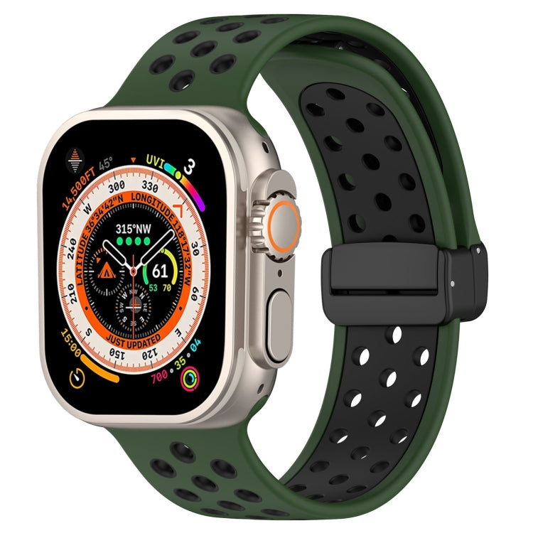 磁扣矽膠錶帶，適用於 Apple Watch 8 41mm，適用於 Apple Watch 8 45mm，適用於 Apple Watch Ultra 2 49mm