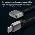 140W Type-C 轉 Magsafe 3 磁吸充電線，銀色，藍色