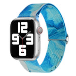 彩繪圖案尼龍替換錶帶，適用於 Apple Watch SE 40mm，適用於 Apple Watch SE 44mm，適用於 Apple Watch 6 40mm，適用於 Apple Watch 6 44mm，適用於 Apple Watch 5 44mm，適用於 Apple Watch 5 40mm