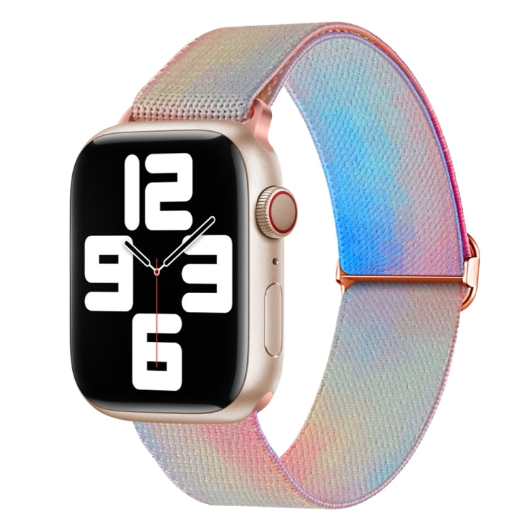 彩繪圖案尼龍替換錶帶，適用於 Apple Watch SE 40mm，適用於 Apple Watch SE 44mm，適用於 Apple Watch 6 40mm，適用於 Apple Watch 6 44mm，適用於 Apple Watch 5 44mm，適用於 Apple Watch 5 40mm