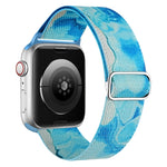 彩繪圖案尼龍替換錶帶，適用於 Apple Watch SE 2023 44mm，適用於 Apple Watch Ultra 49mm，適用於 Apple Watch SE 2023 40mm，適用於 Apple Watch 8 41mm，適用於 Apple Watch 8 45mm，適用於 Apple Watch Ultra 2 49mm