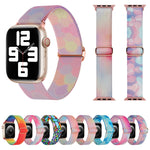 彩繪圖案尼龍替換錶帶，適用於 Apple Watch SE 40mm，適用於 Apple Watch SE 44mm，適用於 Apple Watch 6 40mm，適用於 Apple Watch 6 44mm，適用於 Apple Watch 5 44mm，適用於 Apple Watch 5 40mm