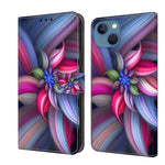 Crystal 3D Shockproof Protective Leather Phone Case, For iPhone 14 Pro Max, For iPhone 15