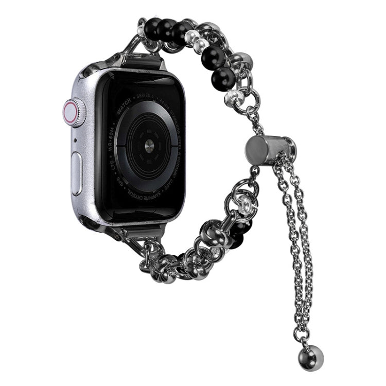 珍珠手鍊金屬錶帶，適用於 Apple Watch 42mm、Apple Watch 38mm