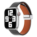 磁扣仿皮革手錶帶 適用Apple Watch系列6 40mm，適用Apple Watch系列6 44mm，適用Apple Watch系列5 44mm，適用Apple Watch系列5 40mm，適用Apple Watch系列4 44mm，適用Apple Watch 42mm