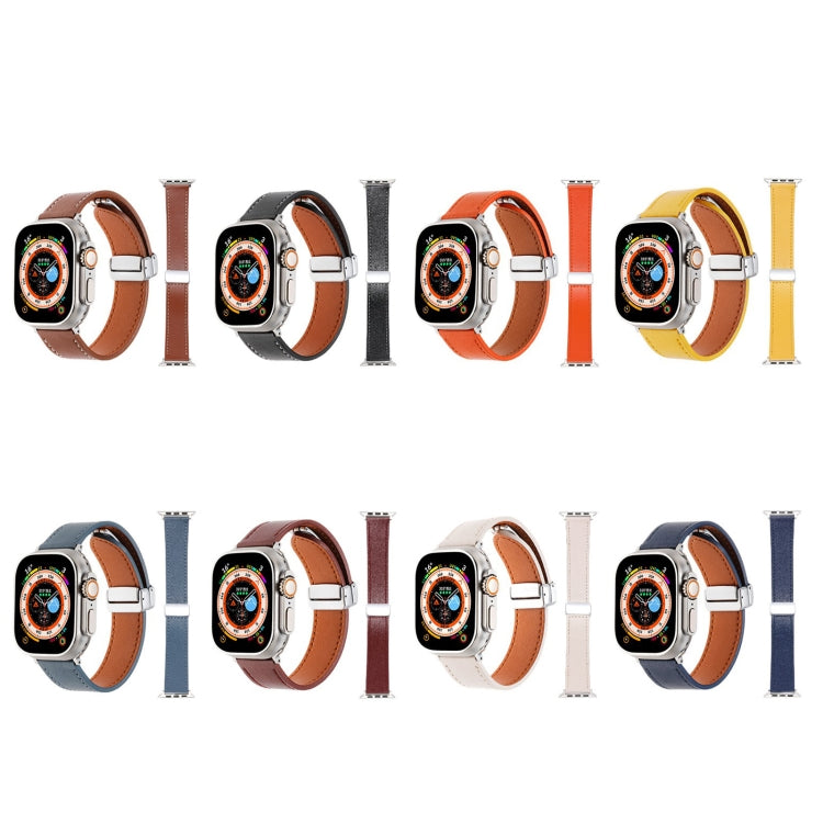 磁扣仿皮革手錶帶 適用Apple Watch系列8 41mm，適用Apple Watch SE 40mm，適用Apple Watch系列8 45mm，適用Apple Watch SE 44mm，適用Apple Watch系列7 41mm，適用Apple Watch系列7 45mm