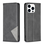 菱形紋磁吸皮革手機殼，適用於 iPhone 17 Pro Max、iPhone 17 Pro、iPhone 17、iPhone Air、iPhone 16 Pro Max、iPhone 16 Pro、iPhone 16 Plus、iPhone 16
