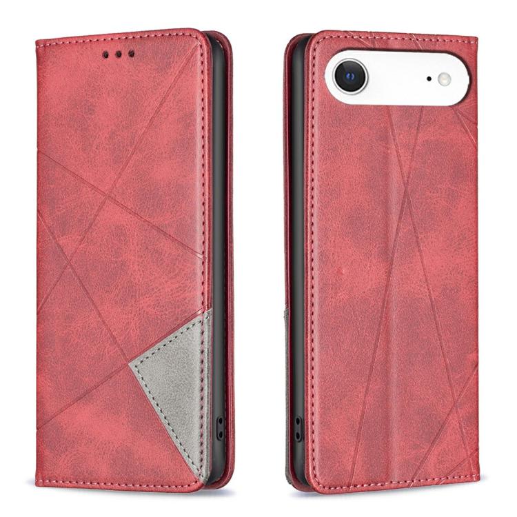 菱形紋磁吸皮革手機殼，適用於 iPhone 17 Pro Max、iPhone 17 Pro、iPhone 17、iPhone Air、iPhone 16 Pro Max、iPhone 16 Pro、iPhone 16 Plus、iPhone 16
