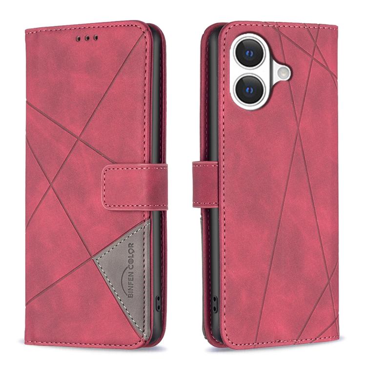 磁扣菱形紋皮革手機殼，適用於 iPhone 17 Pro Max、iPhone 17 Pro、iPhone 17、iPhone Air、iPhone 16 Pro Max、iPhone 16 Pro、iPhone 16 Plus、iPhone 16