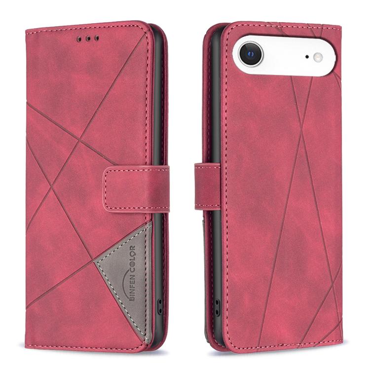磁扣菱形紋皮革手機殼，適用於 iPhone 17 Pro Max、iPhone 17 Pro、iPhone 17、iPhone Air、iPhone 16 Pro Max、iPhone 16 Pro、iPhone 16 Plus、iPhone 16