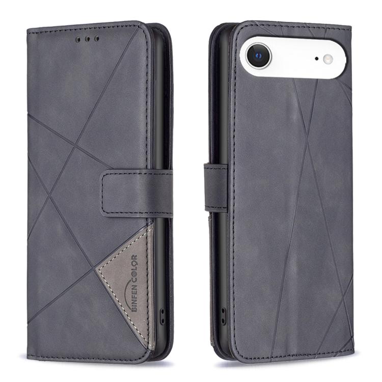 磁扣菱形紋皮革手機殼，適用於 iPhone 17 Pro Max、iPhone 17 Pro、iPhone 17、iPhone Air、iPhone 16 Pro Max、iPhone 16 Pro、iPhone 16 Plus、iPhone 16