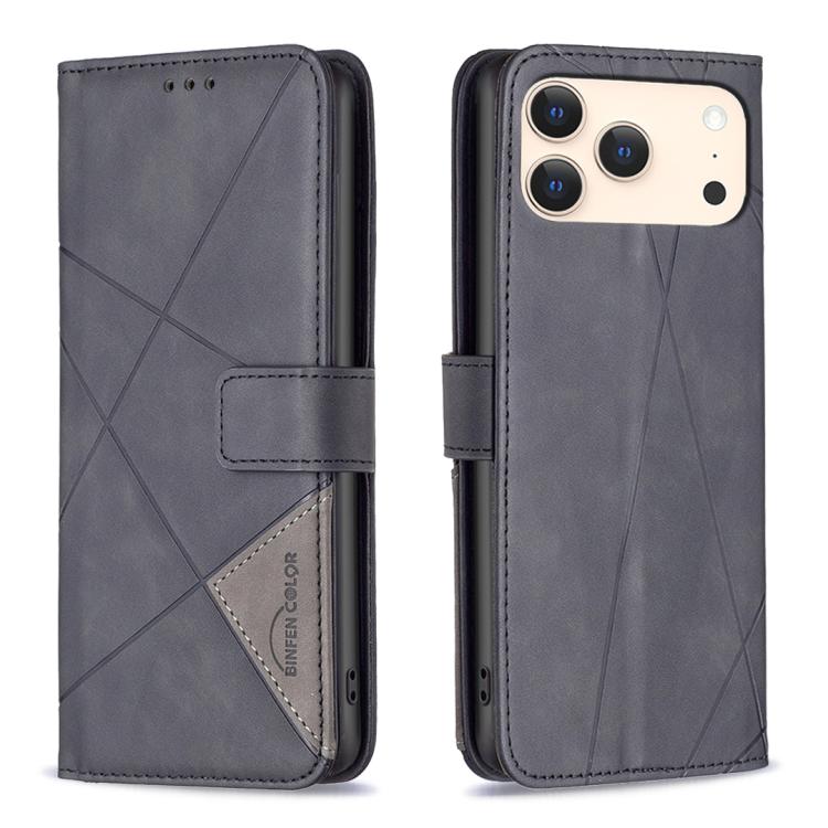 磁扣菱形紋皮革手機殼，適用於 iPhone 17 Pro Max、iPhone 17 Pro、iPhone 17、iPhone Air、iPhone 16 Pro Max、iPhone 16 Pro、iPhone 16 Plus、iPhone 16