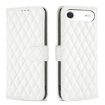 鑽石格紋錢包翻蓋皮革手機殼，適用於 iPhone 17e / 16e、iPhone 17 Pro Max、iPhone 17 Pro、iPhone 17、iPhone Air、iPhone 16 Pro Max、iPhone 16 Pro、iPhone 16 Plus