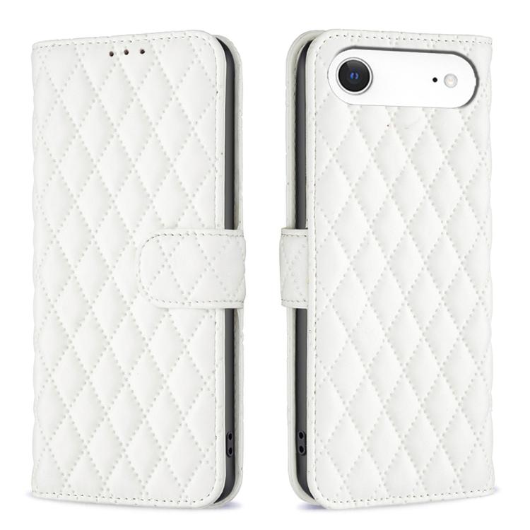 鑽石格紋錢包翻蓋皮革手機殼，適用於 iPhone 17e / 16e、iPhone 17 Pro Max、iPhone 17 Pro、iPhone 17、iPhone Air、iPhone 16 Pro Max、iPhone 16 Pro、iPhone 16 Plus