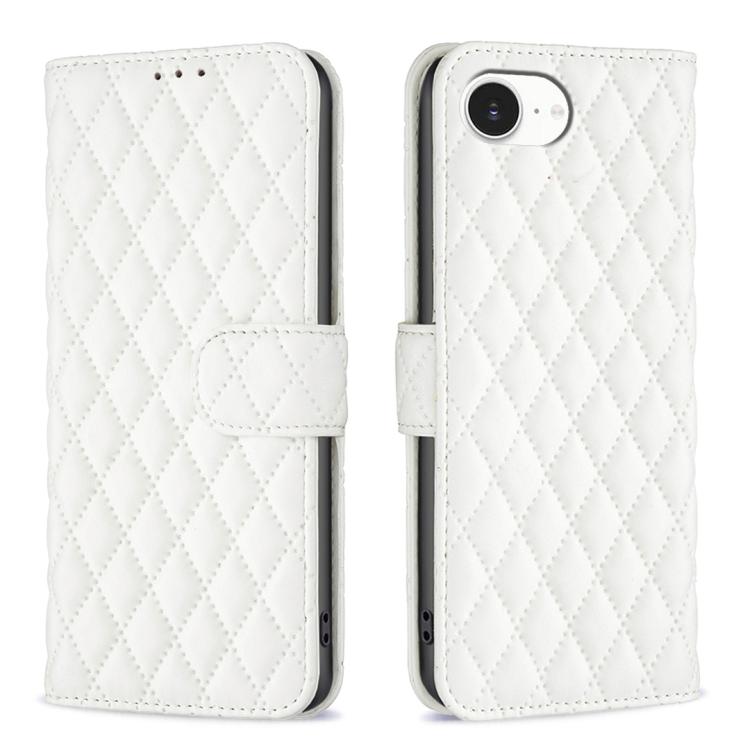 鑽石格紋錢包翻蓋皮革手機殼，適用於 iPhone 17e / 16e、iPhone 17 Pro Max、iPhone 17 Pro、iPhone 17、iPhone Air、iPhone 16 Pro Max、iPhone 16 Pro、iPhone 16 Plus