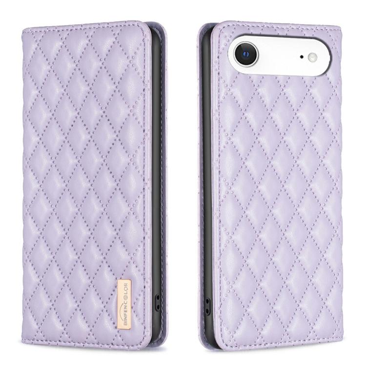 鑽石格紋磁吸皮革翻蓋手機殼，適用於 iPhone 17 Pro Max、iPhone 17 Pro、iPhone 17、iPhone Air、iPhone 16 Pro Max、iPhone 16 Pro、iPhone 16 Plus、iPhone 16