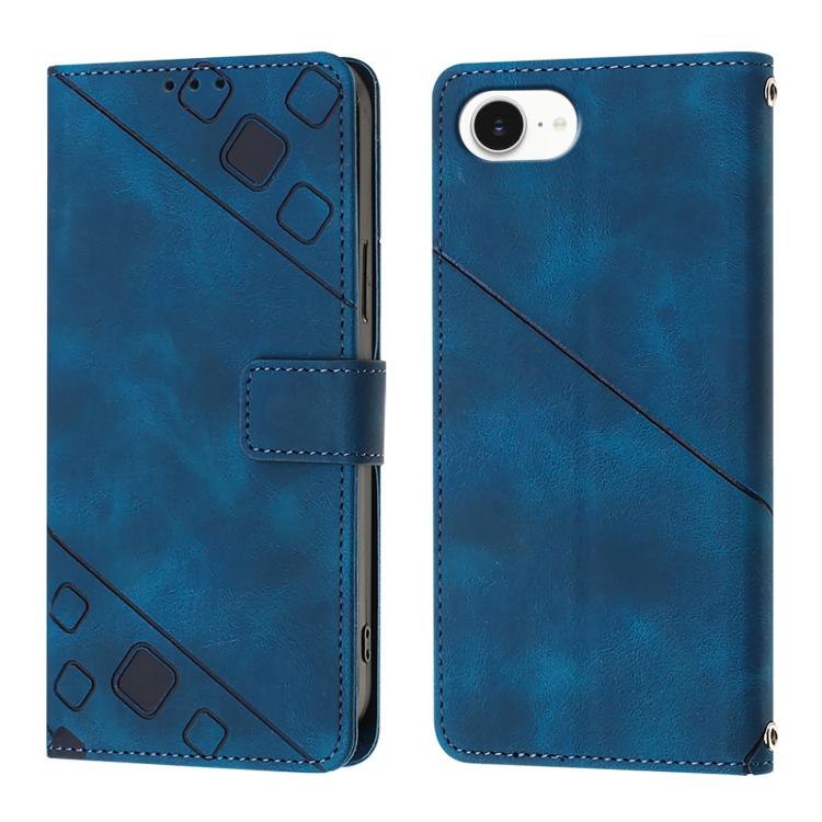肌膚觸感壓紋皮革手機殼，適用於 iPhone 17 Pro Max、iPhone 17 Pro、iPhone 17、iPhone Air、iPhone SE 2024、iPhone 16 Pro Max、iPhone 16 Pro、iPhone 16 Plus